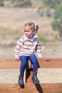 Snaffles Eq. Eggbutt Riding pant - Blue