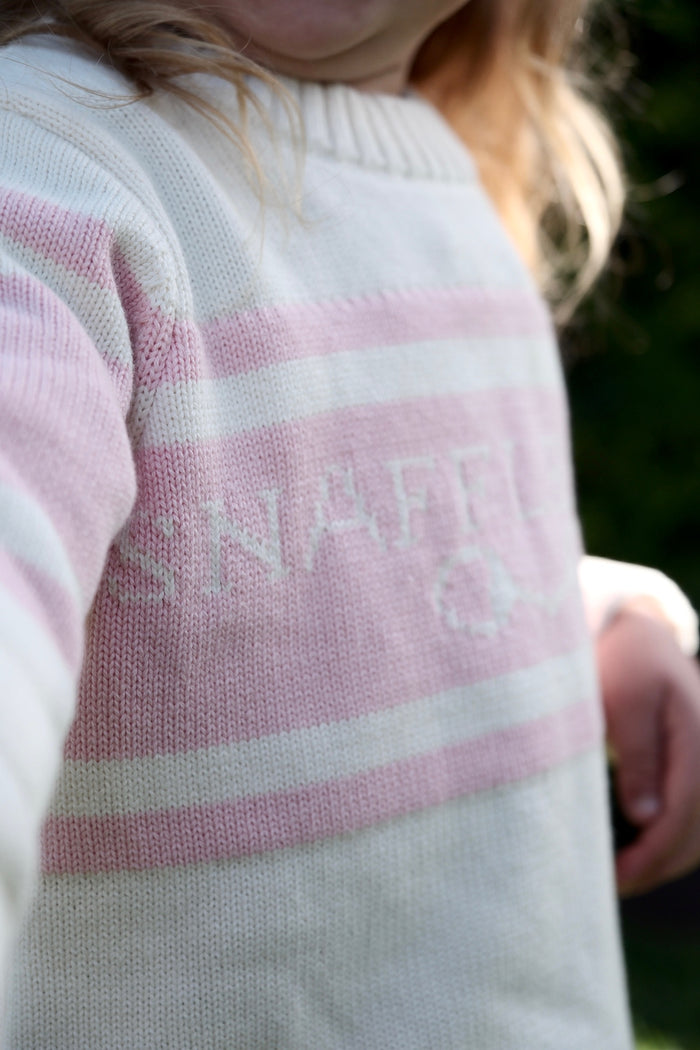 French Link Heritage Knit Jumper - Blush Pink