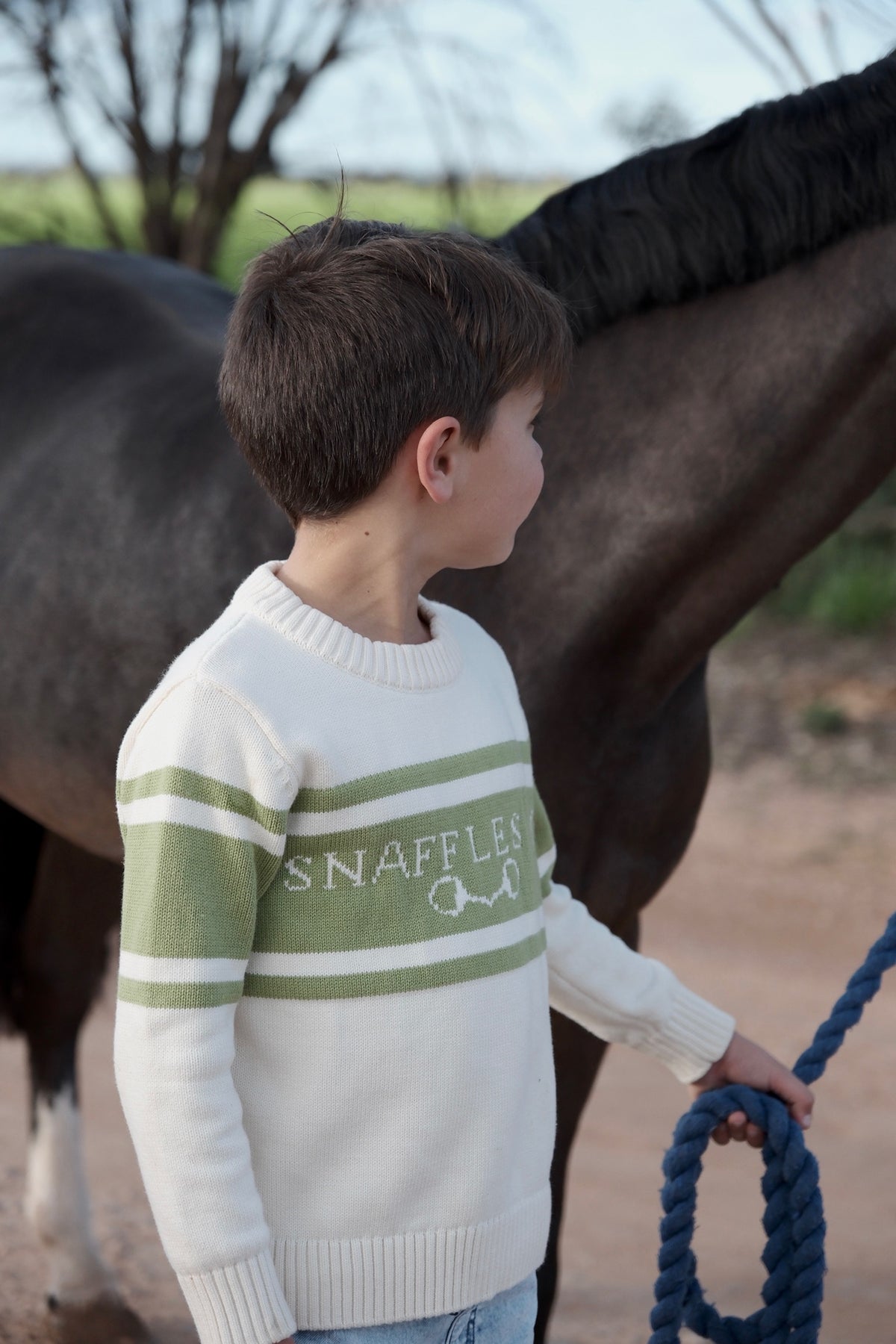 French Link Heritage Jumper - Olive