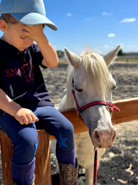 Snaffles Eq. Eggbutt Riding pant - Blue