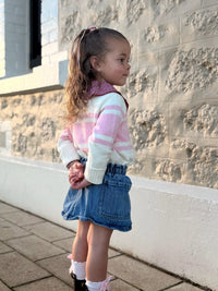 French Link Heritage Knit Jumper - Blush Pink