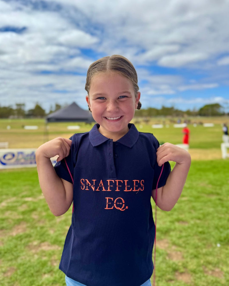 Snaffles Eq. Hanging Cheek Polo Shirt Red
